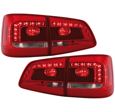 Led Pilotos Traseros Vw Touran 2011+ Rojo / Claro