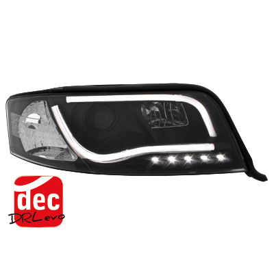 Faros Luz Diurna D-Lite Audi A6 4b 01-04 Negro