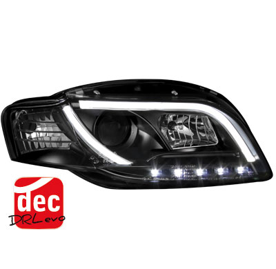 Faros Luz Diurna D-Lite Audi A4 B7 Negro