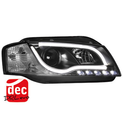 Faros Luz Diurna D-Lite Audi A3 8p 03-08 Negro