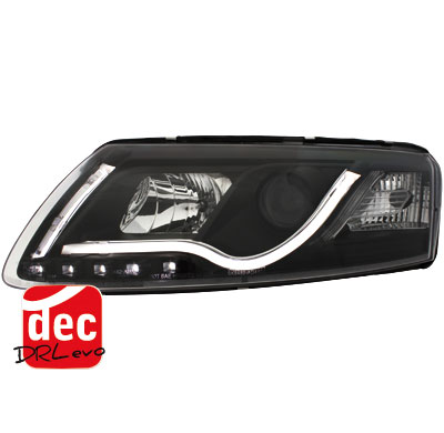 Faros Luz Diurna D-Lite Audi A6 4f 04-07 Negro