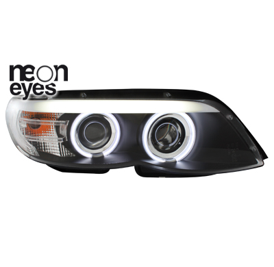 Dectane Faros Angel Eyes Ccfl Bmw X5 04-06, E53_ 2 Angel Eyes _ Negros
