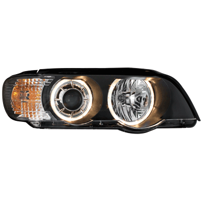 Dectane Faros Bmw X5 99-04, E53_ 2 Angel Eyes _ Negros