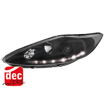 Faros Luz Diurna Ford Fiesta 7 08-10 -Optik Negro