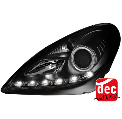 Faros Luz Diurna Mercedes Benz Slk R171 04-11 Para Xenon De Serie