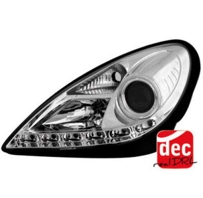 Faros Luz Diurna Mercedes Benz Slk R171 04-11 Para Xenon De Serie