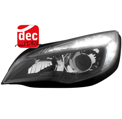 Faros Luz Diurna Opel Astra J 10+ Negro