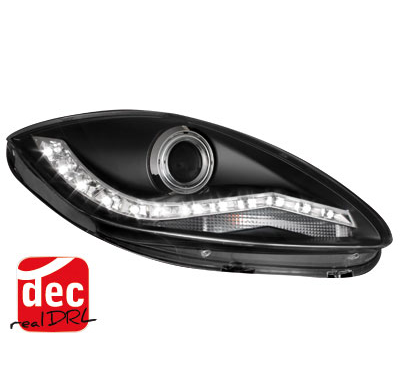 Faros Luz Diurna Seat Leon 1p 09+ Negro