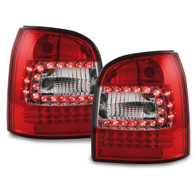 Pilotos Led Audi A4 B5 Avant 95-01 _ Rojo/Cristal