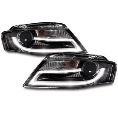 Faros Luz Diurna Audi A4 B8 8k Negro