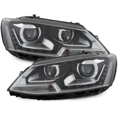 Faros Luz Diurna Vw Jetta 11-13 Negro_Homologacion R87