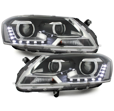 Faros Luz Diurna Scheinwerfer Vw Passat 3c Gp 11+ Negro_Homologacion R87