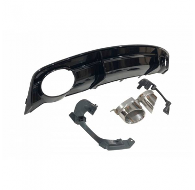 Difusor Trasero Audi A7 2015-2018 S-Line Look Rs7 Abs - Plástico Abs