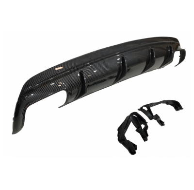 Difusor Trasero Mercedes Cla W117 13-16 4p/Sw Look A45 Abs - Plástico Abs