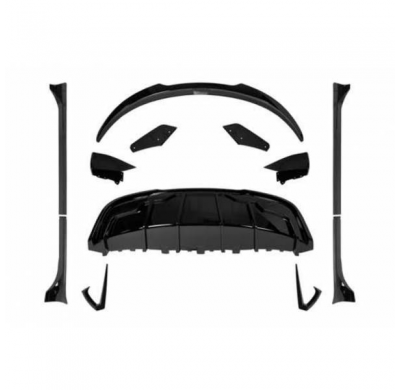 Kit De Carrocería Tesla Model Y Negro Brillante fabricado en: Plástico ABS