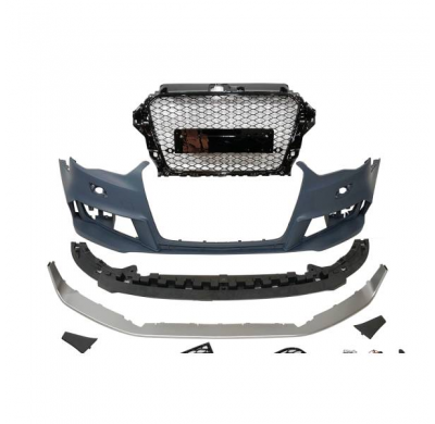Paragolpes Delantero Audi A3 V8 13-15 / Cabrio / Sportback  Look Rs3 Ii Antinieblas - Plástico Abs