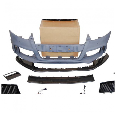 PARAGOLPES DELANTERO AUDI TT 06-13 8J LOOK RS SPOILER LOOK CARBONO - Paragolpes delantero Plástico ABS