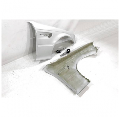 Aletas Delanteras BMW E46 Coupe 1998-2001 Look M3 - Fibra de vidrio