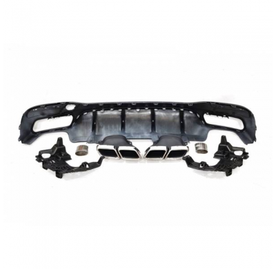 Difusor Trasero Mercedes W166 GLE look 63 AMG ABS Colas - Plástico ABS