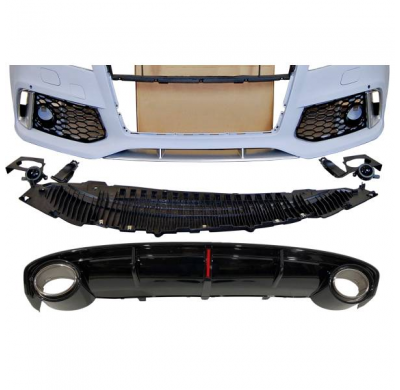Kit De Carrocería Audi A7 2011-2014 Look RS7 para SLine Plástico ABS