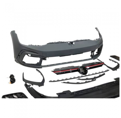 Paragolpes Delantero Volkswagen Golf 8 Look GTI fabricado en: Plástico ABS