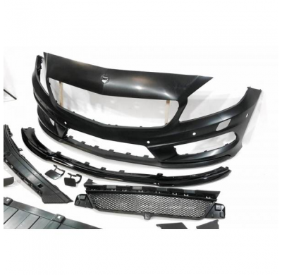 Paragolpes Delantero Mercedes W176 2012-2015 A45 Look Amg Parrilla Con Sensores Plástico Abs