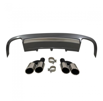 Difusor Trasero Audi A5 Sportback 2007-2012 Look S5 ABS fabricado en: Plástico ABS