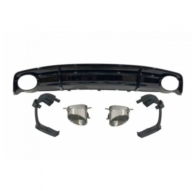 Difusor Trasero Audi A7 2015-2018 S-Line Look Rs7 Abs - Plástico Abs