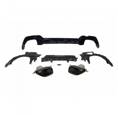 Difusor Trasero Bmw G20 / G21 340 Look M Performance Brillante Negro Plástico Abs