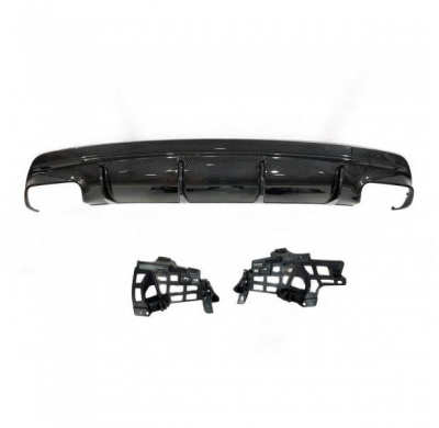 Difusor Trasero Mercedes Cla W117 16-18 4p/Sw Look A45 Carbono - Plástico Abs