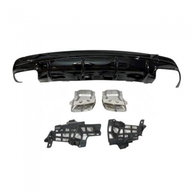 Difusor Trasero Mercedes Cla W117 2016 Facelift 4p/Sw Look A45 Abs - Plástico Abs