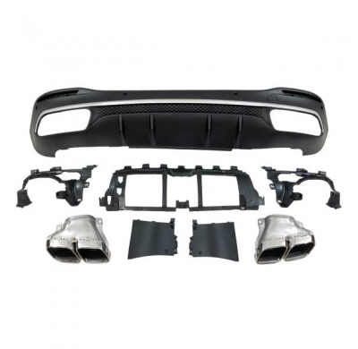 Difusor Trasero Mercedes W167 Gle 2020 Colas Plástico Abs