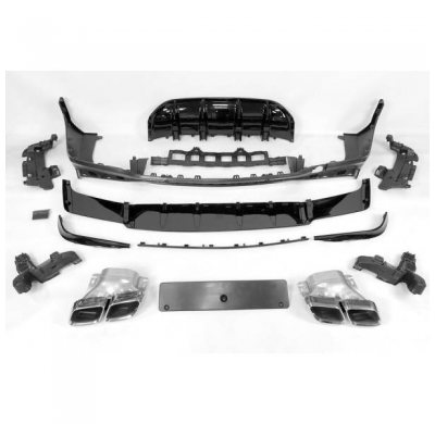 Difusor Trasero Mercedes X253 GLC 2019+ look AMG GLC63 Plástico ABS