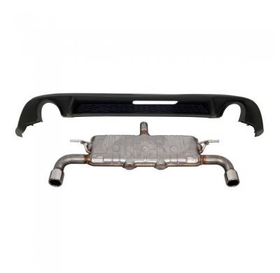 Difusor Trasero Volkswagen Golf 7.5 look GTI ESCAPE - Plástico ABS