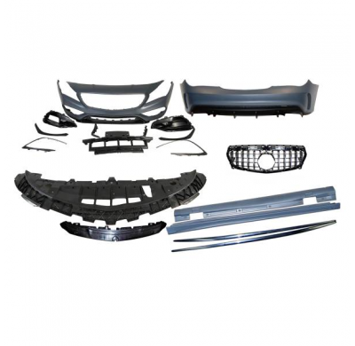 Kit Carrocería Mercedes W117 13-16 4P / SW LCI Look AMG A45 Parrilla - Plástico ABS