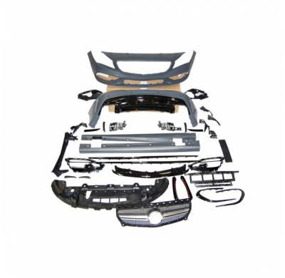 Kit Carrocería Mercedes W117 2013-2018 4p / Sw Lci Look Amg A45 Ii Parrilla - Plástico Abs