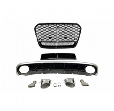 Kit De Carrocería Audi A6 11-15 C7 Look Rs6 - Plástico Abs