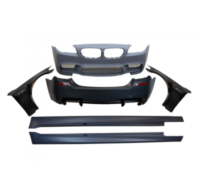 Kit De Carrocería Bmw F10 10-12 Look M5 Con Aletas - Plástico Abs