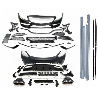 Kit De Carrocería Mercedes W205 2014-2018 4P Look C63 Plástico ABS