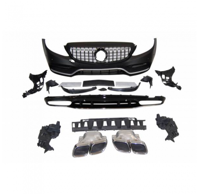 Kit De Carrocería Mercedes W205 2014-2018 4P / SW Look C63 - Plástico ABS