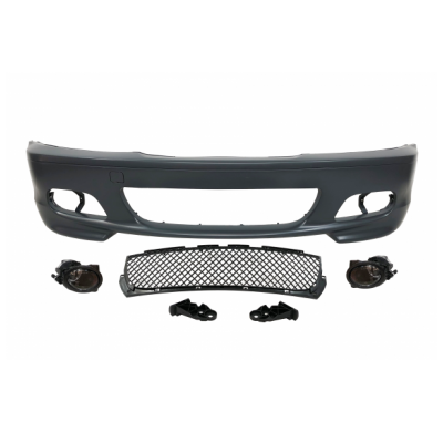 Paragolpes Delantero Bmw E46 02-05 2 Puertas Tipo M Plastico Antinieblas Plástico Abs