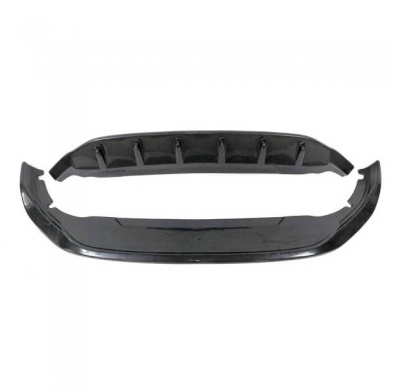 Spoiler Delantero Volkswagen Golf 8 Negro Brillante Plástico Abs