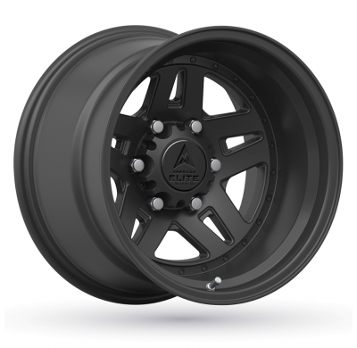 LLANTA ALUMINIO AMERICAN ELITE WHEELS CHAMPION NEGRO MATE 10 x 16 Et:-44  5 x 127 71,5