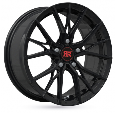 LLANTA ALUMINIO RACER DRIVEN NEGRO BRILLANTE 7,5 x 17 Et:40  5 x 105 56,6