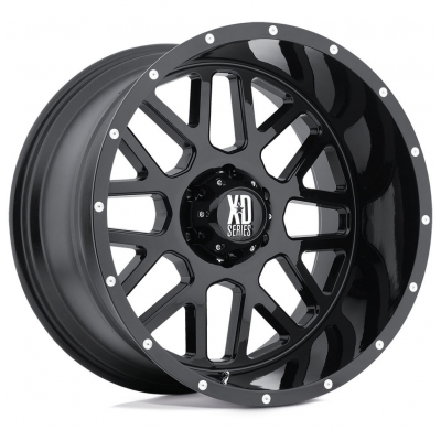 LLANTA ALUMINIO XD GRENADE NEGRO SATINADO 9 x 18 Et:-12  6 x 135 87,1