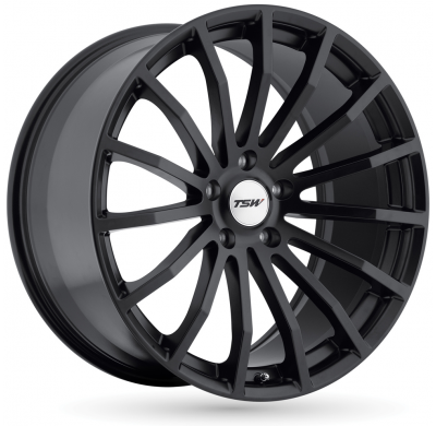 LLANTA ALUMINIO TSW MALLORY NEGRO MATE 8 x 18 Et:20  5 x 114 76