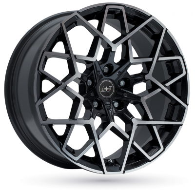 LLANTA ALUMINIO INFINY INDIVIDUAL OTTO NEGRO BRILLANTECARA PULIDA 8,5 x 19 Et:30  5 x 120 72,6