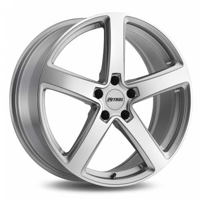 LLANTA ALUMINIO PETROL P2A PLATA CARA PULIDA 8 x 19 Et:35  5 x 100 72,1