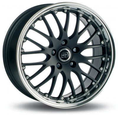 LLANTA ALUMINIO INFINY PHOENIX NEGRO MATE BORDE PULIDO 8 x 19 Et:42  5 x 112 66,5