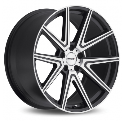 LLANTA ALUMINIO TSW ROUGE GRIS METÁLICO PULIDO 8,5 x 18 Et:32  5 x 112 72